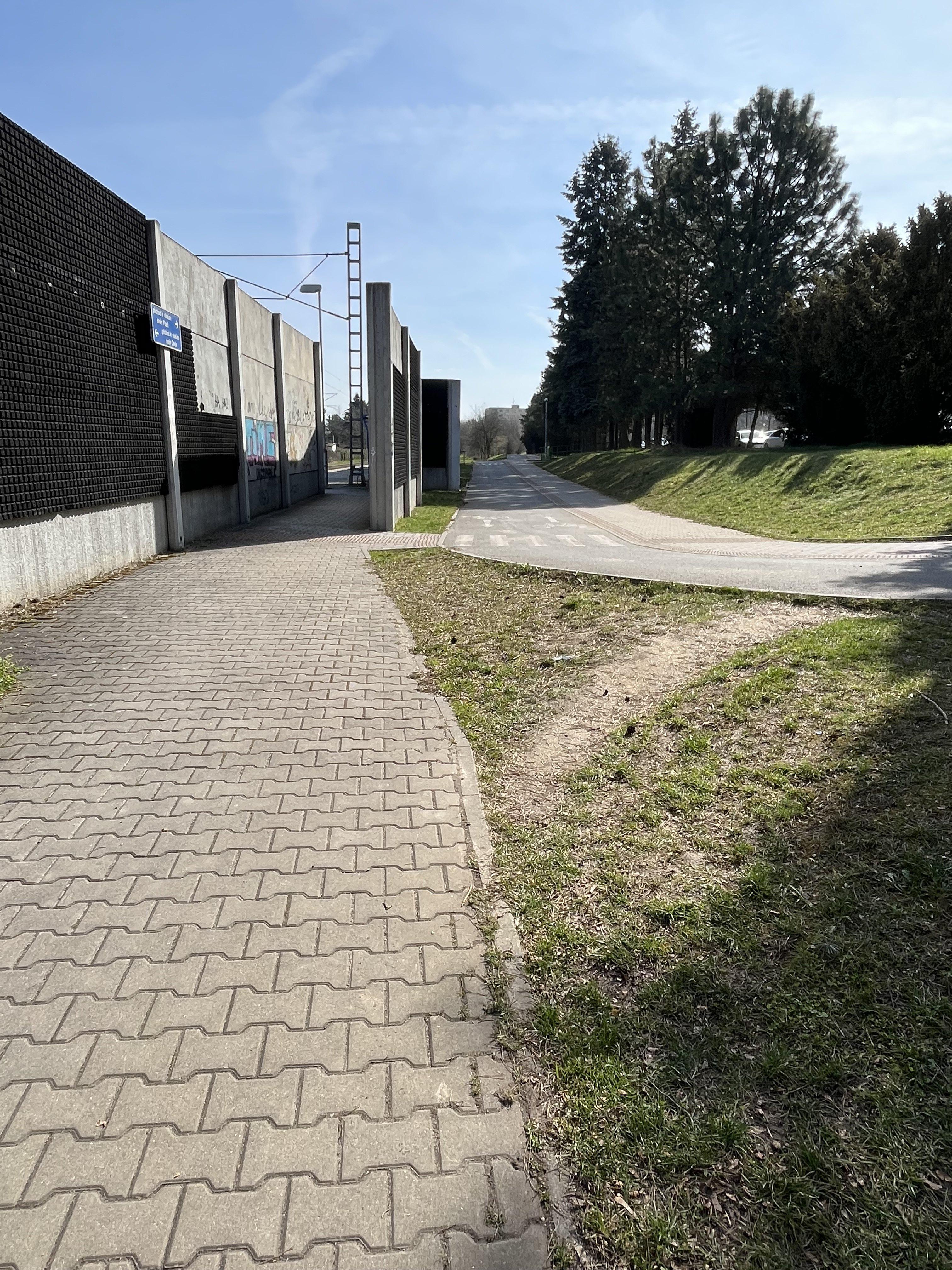Napojení na cyklostezku